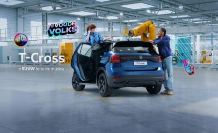 Campanha da Volkswagen monta o T-Cross The Town com instrumentos musicais T-Cross The Town com instrumentos musicais